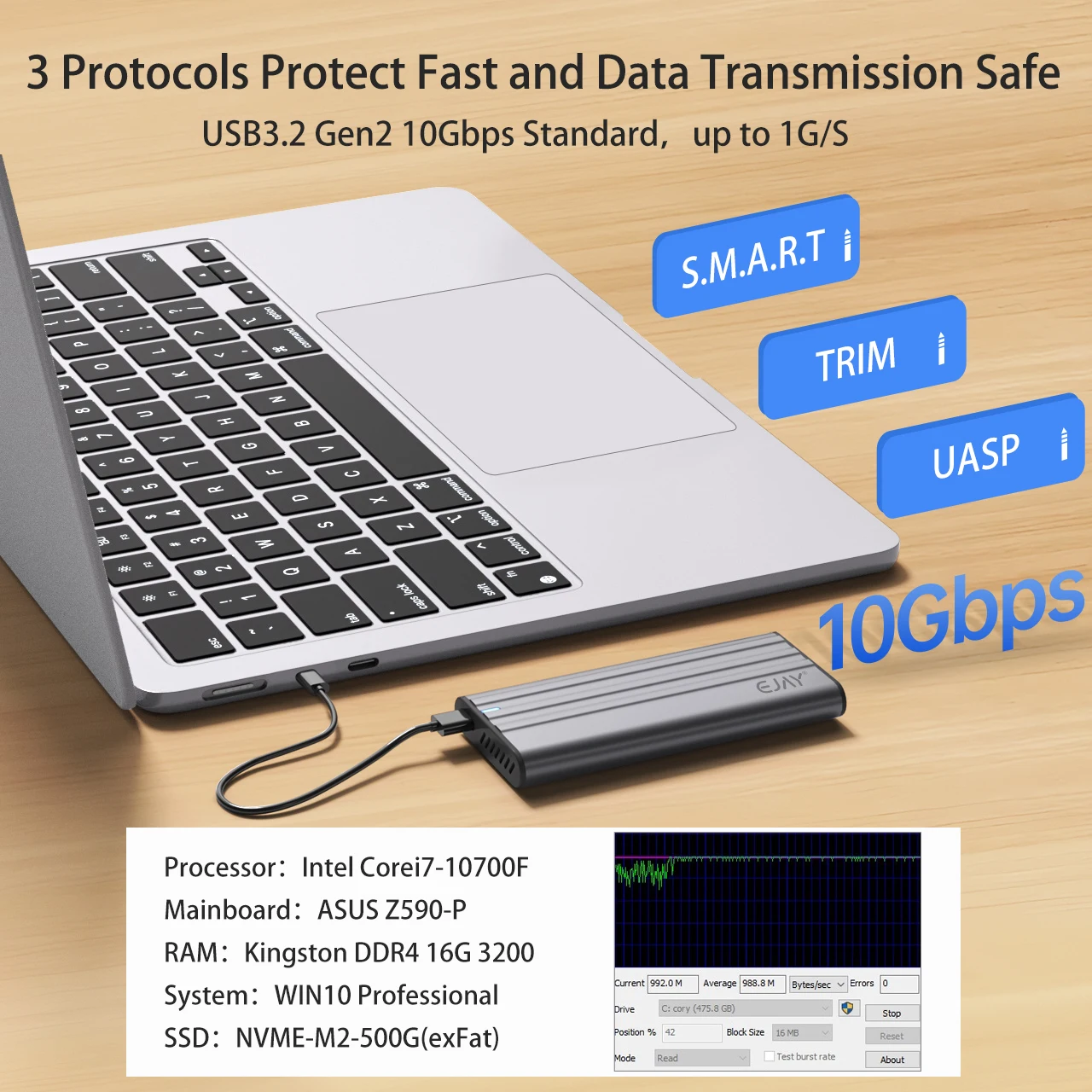Carcasa EJAY para SSD NVMe M.2 - 8Tb M2 Nvme Ssd reseña y precio