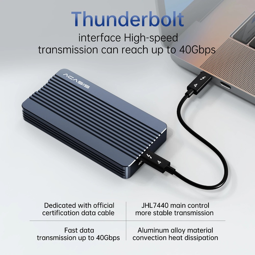 ACASIS 40Gbps M.2 NVMe SSD Caj - 8Tb M2 Nvme Ssd reseña y precio